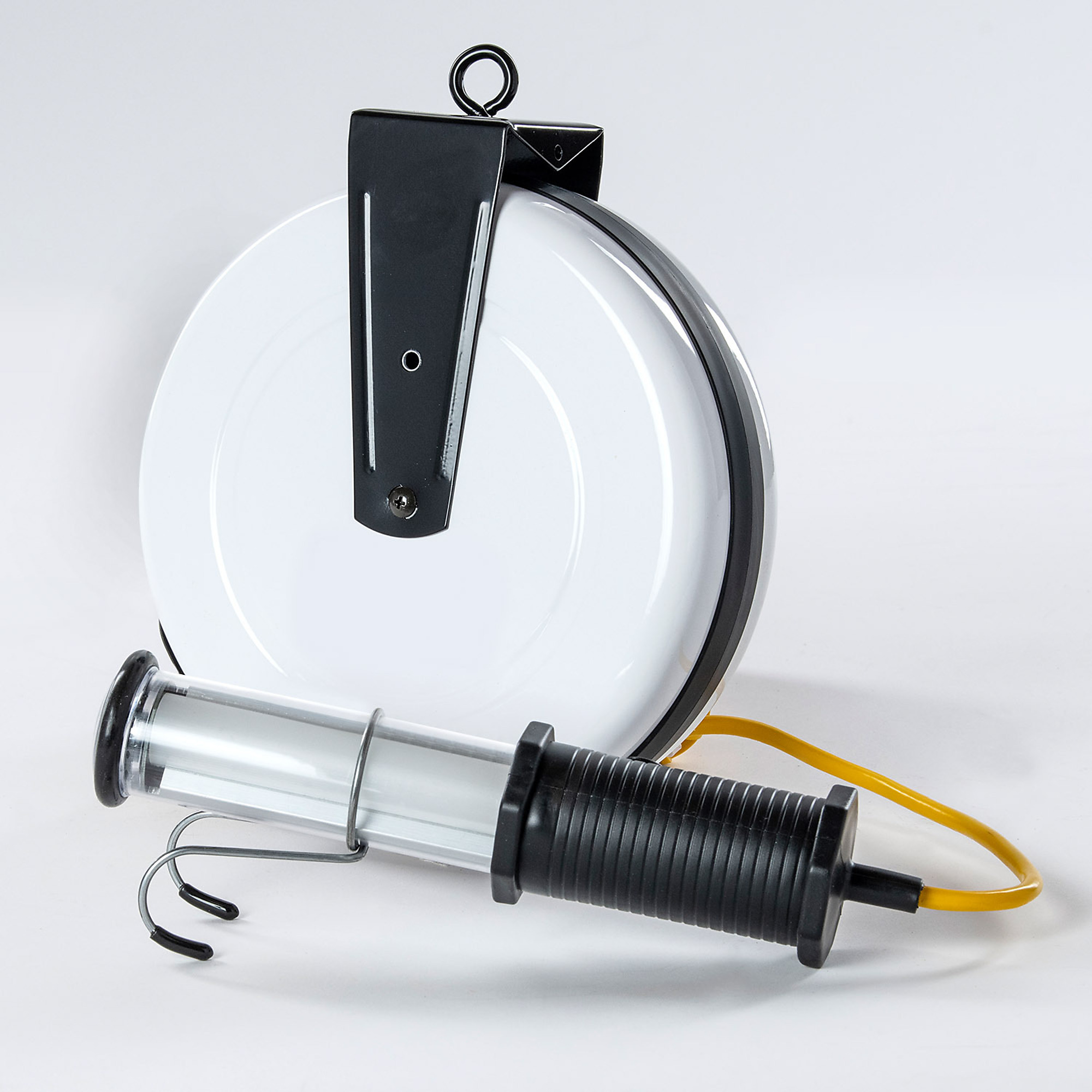 SafTLite by General Manufacturing Inc.: Stubby II LED Work Light with End Light - 1000 Lumens, 40ft. Reel, Clear Lens, Model # 19408011